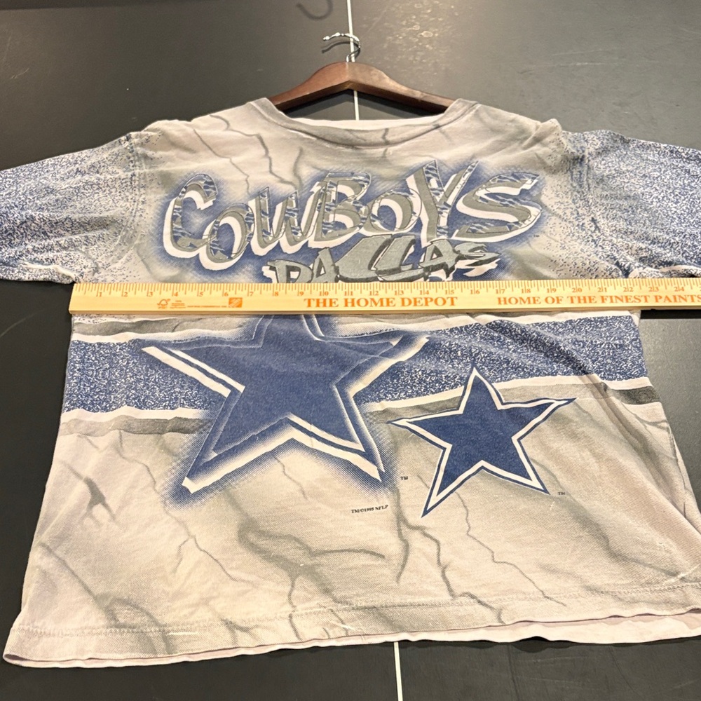 Greyish blue Dallas Cowboys size large 1995 Men's Tee - Picture 4 of 7
